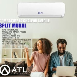 ATL Split mural Freeze 2 CV ATL-18ACW_FREEZE R-22 BTU 18000 Anti moisissure