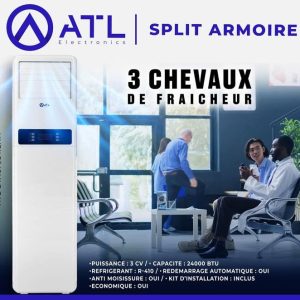 ATL Split armoire 3 CV ATL-24ACF_DREAM R-410 BTU 24000 Anti moisissure