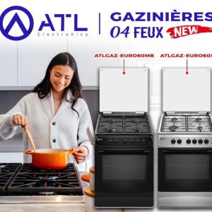 ATL Gazinière 04 feux Inox ATLGAZ-EURO60S