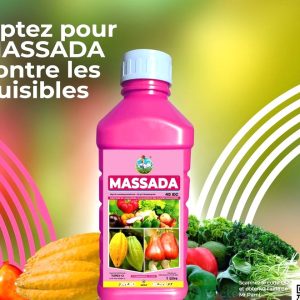 Insecticide liquide MASSADA 45 EC 1 litre – Anacarde, cacao, cultures maraichères