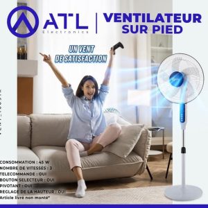 ATL Ventilateur sur pied V3 45 W VENT-16091R