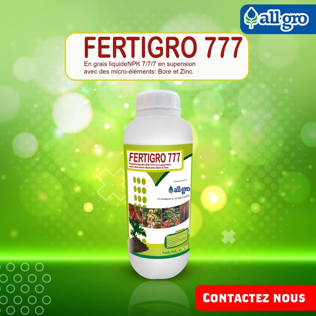 Engrais foliaire FERTIGRO NPK 7.7.7 1 litre – Toutes les cultures