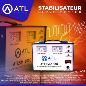 ATL Stabilisateur Cervo moteur 1000 VA ATLSM-1000 100 – 260 V 50 – 60 Hz