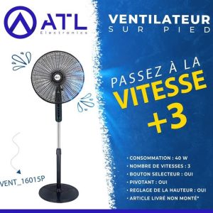 ATL Ventilateur sur pied V3 40 W VENT_16015SP