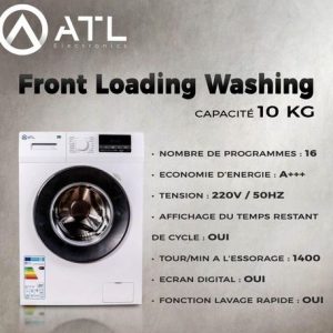 ATL Machine à laver 10 kg ATL100-G14306DA06 S-INV A+++ Ecran digital
