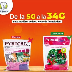 Insecticide granulé  PYRICAL SUPER 34 GR 1 kg – Cultures maraichères