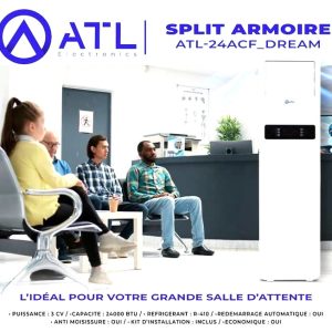 ATL Split armoire Dream 3 CV ATL-24ACF_DREAM R-410 BTU 24000 Anti moisissure