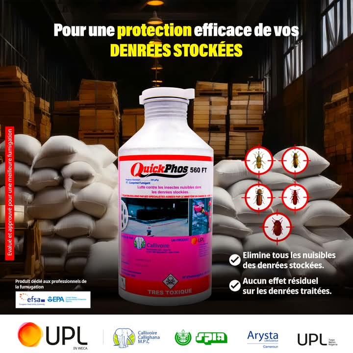 Fumigant QUICKPHOS 560 FT 30 gr – Denrées stockées