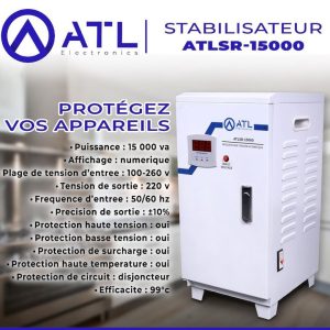 ATL Stabilisateur 15000VA ATLSR-15000 TE 100 – 260V TS 220 V FE 50 – 60 Hz