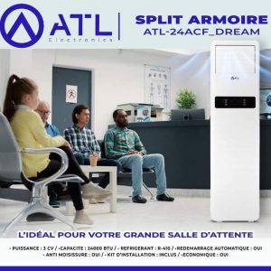 ATL Split armoire Dream 3 CV ATL-24ACF_DREAM R-410 BTU 24000 Anti moisissure