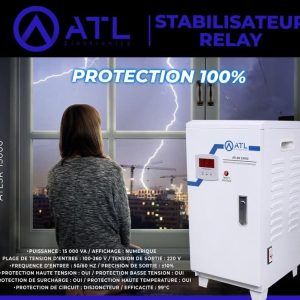ATL Stabilisateur Relay 15000 VA ATLSR-15000 TE 100 – 260 V TS 220 V  FE 50 – 60 Hz