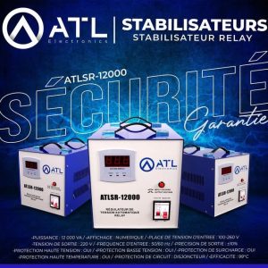ATL Stabilisateur relay 12000 VA ATLSR-12000 TE 100-260 V TS 220 V FE 50 + 60 Hz