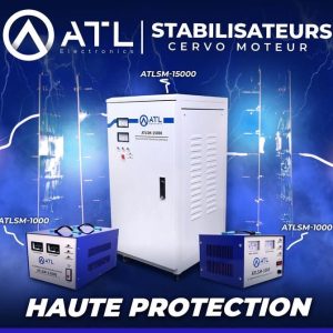ATL Stabilisateur Cervo moteur 1000 VA ATLSM-1000 100 – 260 V 50 – 60 Hz