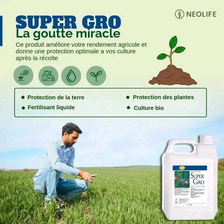 Engrais foliaire 100% Bio-naturel SUPER GRO 5 litres – Toutes les cultures