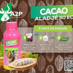 Insecticide liquide binaire CACAO ALADJE 50 EC 1 litre – Spécial cacao
