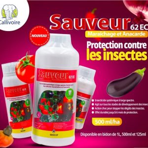 Insecticide liquide SAUVEUR 62 EC 1 litre – Cultures maraichères, anacarde