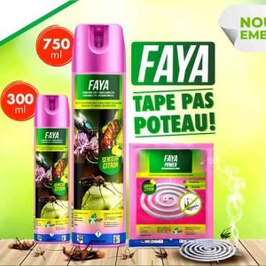 Insecticide liquide FAYA 750 ml – Hygiène publique, domicile, bureau