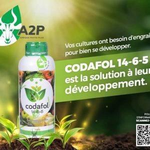 Engrais foliaire CODAFOL 14 – 6 – 5 Démarrage 1 litre – Toutes les cultures