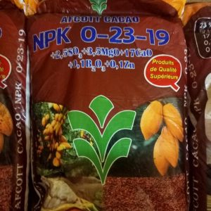Engrais granulé NPK 0-23-19 50 kg – Spécial cacao