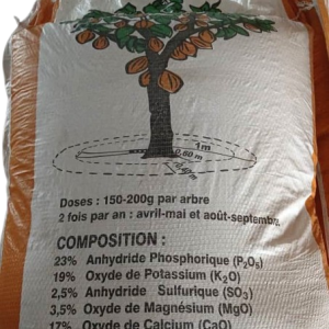 Engrais granulé NPK 0-23-19 50 kg – Spécial cacao