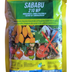 Fongicide-insecticide granulé SABABU 210 WP 50 gr – Cacao, tomate