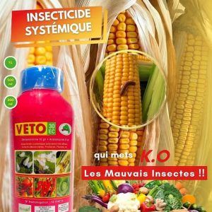 Insecticide liquide VETO 30 EC 500 ml – Tomate, autres maraichères, maïs