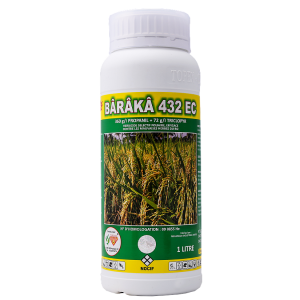 Herbicide liquide sélectif de post-levée BÂRÂKÂ 432 EC 1 litre – Riz pluvial, riz irrigué