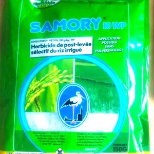 Herbicide granulé sélectif de post-levée SAMORY 10 WP 150 gr – Riz irrigué
