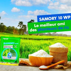 Herbicide granulé sélectif de post-levée SAMORY 10 WP 150 gr – Riz irrigué