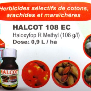 Herbicide liquide sélectif de post-levée HALCOT 108 EC 1 litre – Coton, arachide, cultures maraichères