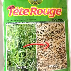 Herbicide granulé total TETE ROUGE 500 WG 100 gr – Toutes les cultures