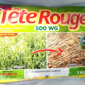 Herbicide granulé total TETE ROUGE 500 WG 1 kg – Toutes les cultures