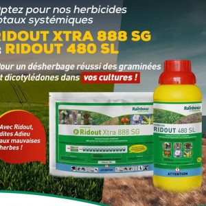 Herbicide granulé total RIDOUT XTRA 888 SG 1 kg – Toutes les cultures