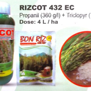 Herbicide liquide sélectif de post-levée RIZCOT 432 EC 1 litre – Riz pluvial, riz irrigué ou de bas-fond