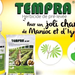 Herbicide granulé sélectif de pré-levée TEMPRA 80 WG 1 kg – Manioc, igname, coton, palmier à huile