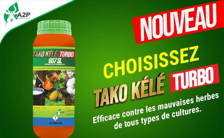 Herbicide liquide non total TAKO KELE TURBO 607 SL 1 litre – Toutes les cultures
