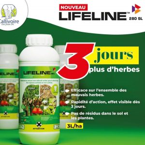 Herbicide liquide non sélectif LIFELINE 280 EC 1 litre – Toutes les cultures