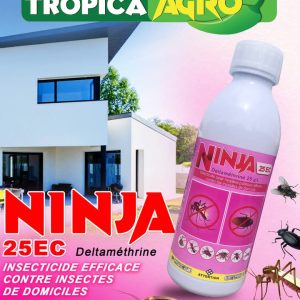 Insecticide liquide NINJA 25 EC 1 litre – Hygiène publique, domicile, chantier, ferme, entrepôt