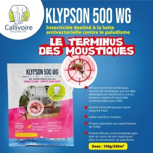 Insecticide granulé KLYPSON 500 WG 150 gr – Hygiène publique, domicile, bureau