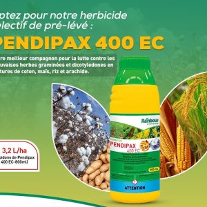 Herbicide liquide sélectif de pré-levée PENDIPAX 400 EC 800 ml – Coton, arachide, maïs, riz