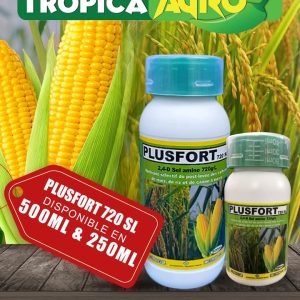 Herbicide liquide sélectif de post-levée PLUSFORT 720 SL 500 ml – Maïs, riz, canne à sucre