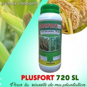 Herbicide liquide sélectif de post-levée PLUSFORT 720 SL 1 litre – Maïs, riz, canne à Sucre