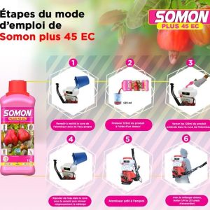Insecticide liquide SOMON PLUS 45 EC 1 litre – Spécial anacarde