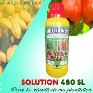 Herbicide liquide non sélectif de post-levée SOLUTION 480 SL 1 litre – Toutes les cultures
