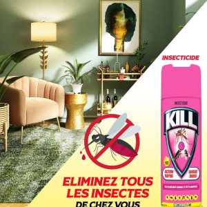 Anti-moustiques liquide KILL 250 ml – Domicile, bureau, hygiène publique