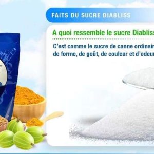 Sucre de canne Bio 100% naturel DIABLISS 200 gr – Anti diabète