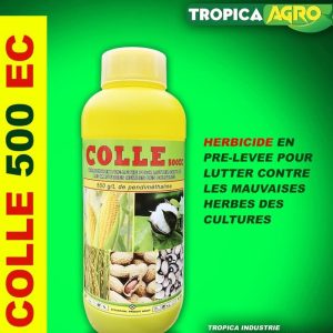 Herbicide liquide total de pré-levée COLLE 500 EC 1 litre – Toutes les cultures
