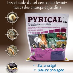 Insecticide granulé PYRICAL 5 G 1 kg – Termites des cultures maraichères
