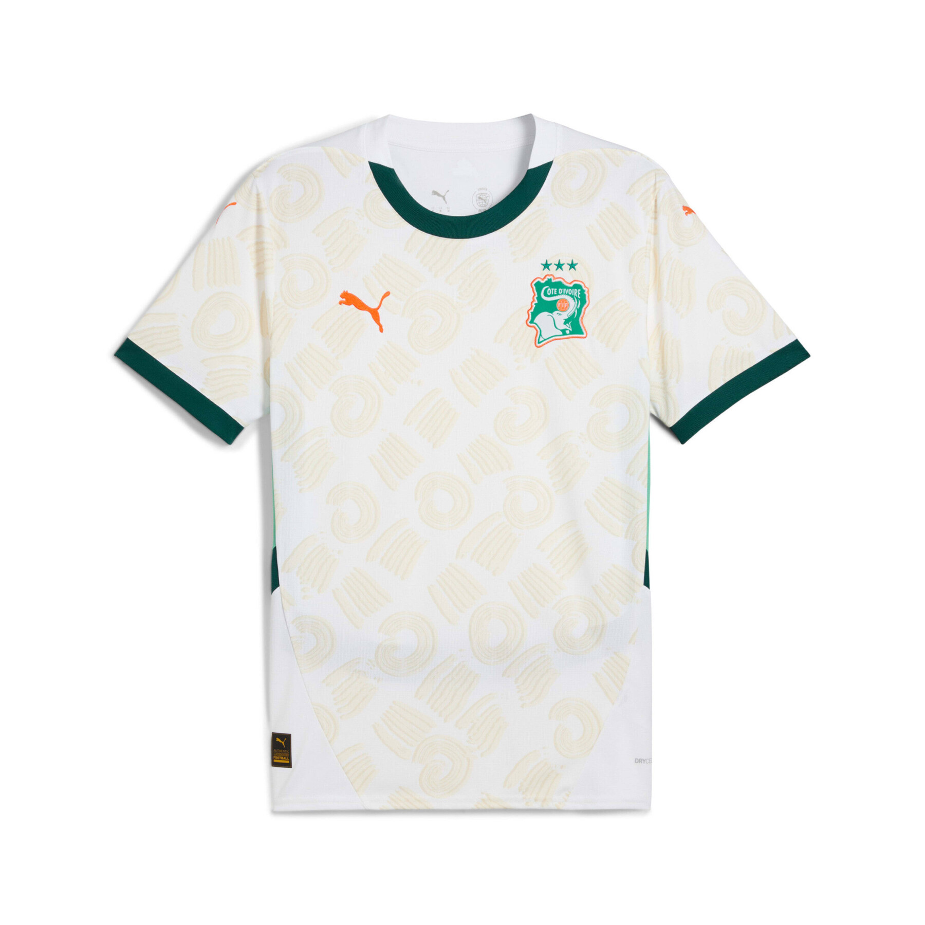 Maillot football Extérieur COTE D’IVOIRE 3 étoiles CAN Pro max 2025