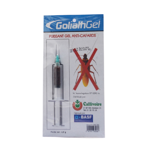 Gel anti-cafards GOLIATH® 2,5 gr – Domicile, bureau, hygiène publique